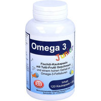 Produktbild von Berco Omega 3 Junior Fischöl-Kaukapseln für Kinder 120 Stück