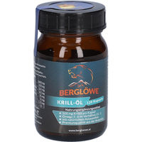 Produktbild von Berglöwe Krill-Öl Omega-3 Kapseln 120 Stück laktosefrei glutenfrei zuckerfrei ohne Zusatzstoffe