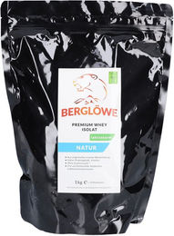 Berglöwe Premium Wheyprotein Isolat Natur laktosearm und zuckerfrei Pulver – Bild 1 von 2
