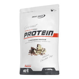 Best Body Nutrition Gourmet Premium Pro Protein Banana Chocolate Chip 1000 g Mehrkomponenten Eiweißpulver ohne Zusatzstoffe – Bild 1 von 1