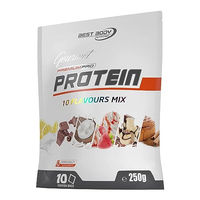 Produktbild von Best Body Nutrition Gourmet Premium Pro Protein Mix Probierpaket 10 x 25g Mehrkomponenten Eiweißpulver ohne Aspartam