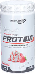 Best Body Nutrition Gourmet Strawberry Cream Proteinpulver Erdbeere vegetarisch 500 g – Bild 1 von 1