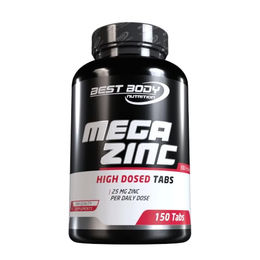 Best Body Nutrition Professional Mega Zinc Tabletten mit 300 mg Zinkgluconat für Sportler 150 Stück – Bild 1 von 4
