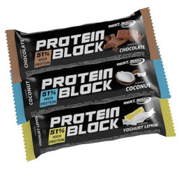 Best Body Nutrition Protein Block High-Protein-Riegel Mix Box zuckerfrei 15 x 90 g – Bild 1 von 3