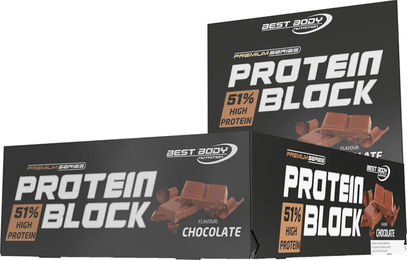 Best Body Nutrition Protein Block Proteinriegel Schokolade 15 x 90 g – Bild 1 von 1