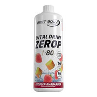 Produktbild von Best Body Nutrition Vital Drink Zerop Erdbeere Rhabarber zuckerfrei 1000ml