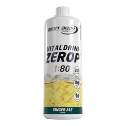 Best Body Nutrition Vital Drink Zerop Ginger Ale zuckerfrei ohne Zusatzstoffe 1000ml – Bild 1 von 1