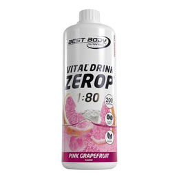 Best Body Nutrition Vital Drink Zerop Pink Grapefruit zuckerfrei 1000ml – Bild 1 von 3