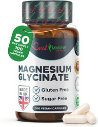 Best Immune International Magnesiumbisglycinat 500 mg Kapseln 100 Stück – Bild 1 von 4