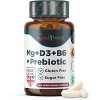 Produktbild von Best Immune International Magnesiumlaktat Präbiotischer Komplex mit Vitamin B6, D3 und Inulin Kapseln