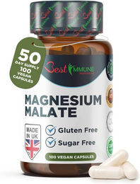 Best Immune International Magnesiummalat 500 mg Kapseln ohne Zusatzstoffe 100 Stück – Bild 1 von 4