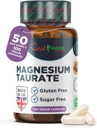 Best Immune International Magnesiumtaurat 500 mg Kapseln 100 Stück – Bild 1 von 4