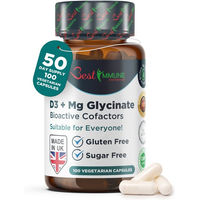 Produktbild von Best Immune International Vitamin D3 1000 IE und Magnesiumbisglycinat 400 mg Kapseln ohne Zusatzstoffe