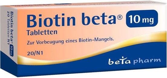 betapharm Biotin 10 mg Tabletten 20 Stück – Bild 1 von 4