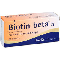 Produktbild von betapharm Biotin beta 5 Tabletten 60 Stück