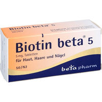 Produktbild von betapharm Biotin beta 5 Tabletten hochdosiert 5 mg 50 Stück