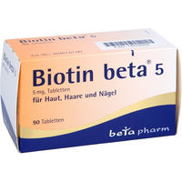 Produktbild von betapharm Biotin beta 5 Tabletten hochdosiert 5 mg 90 Stück