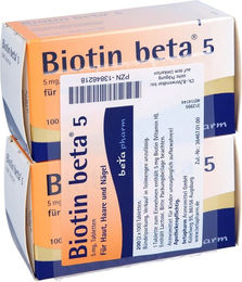 betapharm Biotin beta 5 Tabletten mit 5 mg Biotin für Erwachsene 200 Stück – Bild 1 von 6