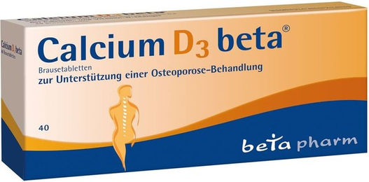 betapharm Calcium D3 beta Brausetabletten für Senioren 40 Stück – Bild 1 von 2