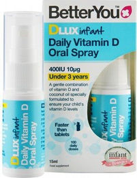 BetterYou DLux Infant Vitamin D Spray 400 IU für Säuglinge und Kinder 15 ml – Bild 1 von 1
