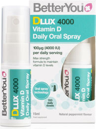 BetterYou DLux Vitamin D 4000 IU Oral Spray Pfefferminze 15 ml für Kinder und Erwachsene – Bild 1 von 1