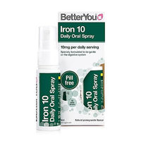 Produktbild von BetterYou Iron 10 Eisenspray Granatapfelgeschmack 25 ml vegan