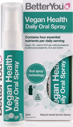 BetterYou Vegan Health Oral Spray mit Vitamin D3, Vitamin B12, Eisen und Jod für Erwachsene und Kinder – Bild 1 von 3