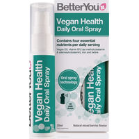 Produktbild von BetterYou Vegan Health Oral Spray mit Vitamin D3, Vitamin B12, Eisen und Jod für Erwachsene und Kinder