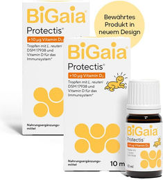 BiGaia Protectis plus Vitamin D3 Tropfen mit 400 IE für Erwachsene und Kinder – Bild 1 von 2