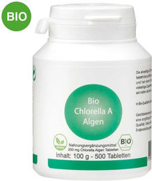 Bio Chlorella A Tabletten vegan bio ohne Zusatzstoffe 500 Stück – Bild 1 von 1