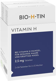 BIO-H-TIN Biotin 2,5 mg Tabletten Dr. Pfleger Arzneimittel GmbH 168 Stück für Schwangere und Stillende – Bild 1 von 2