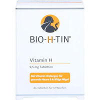 Produktbild von BIO-H-TIN Biotin Dr. Pfleger Arzneimittel GmbH 2,5 mg Tabletten 84 Stück für Schwangere und Stillende