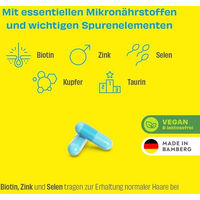Produktbild von BIO-H-TIN Hair Essentials Men Forte Kapseln mit Zink, Biotin und Selen vegan und laktosefrei für Männer