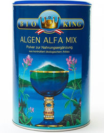 BIO KING Algen-Alfa-Mix Bio Superfood-Mischung Pulver 500 g – Bild 1 von 1