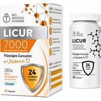 Produktbild von Bio Medical Pharma Licur 7000 Kurkuma Kapseln Mizellar Bio Vegetarisch Zuckerfrei Glutenfrei Ohne Gelatine