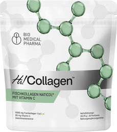 Bio Medical Pharma Marine Kollagen Pulver mit Vitamin C Typ I und Typ III Bio zuckerfrei glutenfrei laktosefrei – Bild 1 von 2