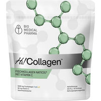 Produktbild von Bio Medical Pharma Marine Kollagen Pulver mit Vitamin C Typ I und Typ III Bio zuckerfrei glutenfrei laktosefrei