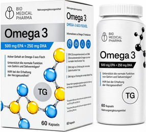 Bio Medical Pharma Omega 3 Kapseln Bio – Bild 1 von 2