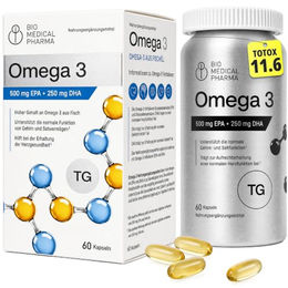 Bio Medical Pharma Omega 3 Kapseln für Erwachsene, 60 Stück – Bild 1 von 1