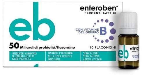 Bioartis ENTEROBEN Flüssig Vegan für Erwachsene und Kinder 50 ml (10 Fläschchen à 5 ml) – Bild 1 von 1