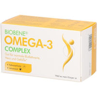 Produktbild von BIOBENE Omega-3 Complex Kapseln zuckerfrei laktosefrei glutenfrei ohne Zusatzstoffe