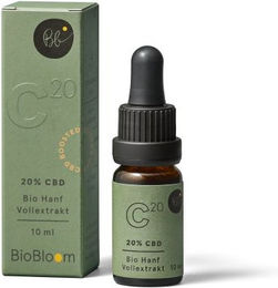 BioBloom Bio CBD Öl 20% vegan und ohne Zusatzstoffe 10 ml – Bild 1 von 2
