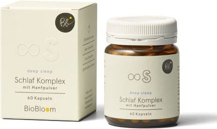 BioBloom Schlafkomplex mit Hanfpulver 60 Kapseln bio – Bild 1 von 1