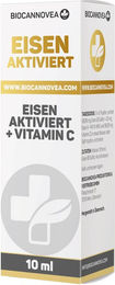 Biocannovea Eisen aktiviert mit Vitamin C Tropfen für Frauen, Schwangere, Stillende und Sportler – Bild 1 von 1