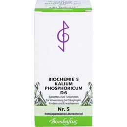 Biochemie 5 Kalium phosphoricum D6 Tabletten 200 Stück laktosehaltig für Erwachsene und Kinder – Bild 1 von 2