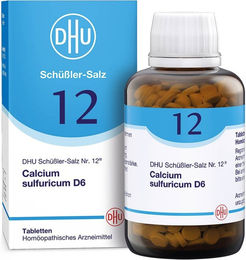 Biochemie DHU Schüßler-Salz Nr. 12 Calcium sulfuricum D6 Tabletten 900 Stück laktosehaltig – Bild 1 von 3