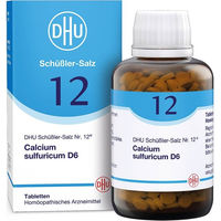 Produktbild von Biochemie DHU Schüßler-Salz Nr. 12 Calcium sulfuricum D6 Tabletten 900 Stück laktosehaltig