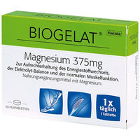 Produktbild von BIOGELAT Magnesium 375 mg Oxid Tabletten 30 Stück