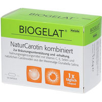 Produktbild von BIOGELAT NaturCarotin Vitamin-Kombination Kapseln 60 Stück