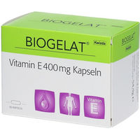 Produktbild von BIOGELAT Vitamin E 90 mg Kapseln für Sportler sowie Schwangere und Stillende